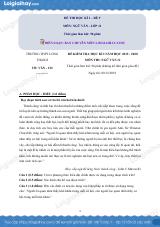 Giải đề thi học kì 1 Ngữ văn lớp 11 năm 2019 - 2020 trường THPT Long Thạnh